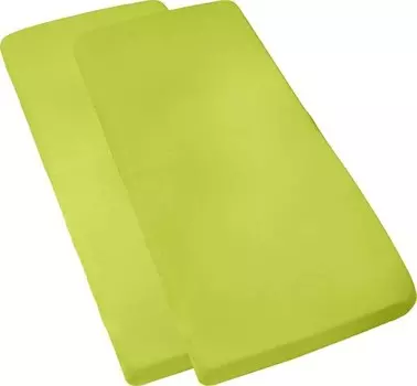 Простынь на подгонке Erwin Mller im 2er-Pack 209148, 70x1x120-140 см, зеленый