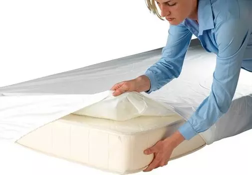 Простынь на подгонке Erwin Mller wasserdicht/kochfest 1351, 160x1x200 см, белый