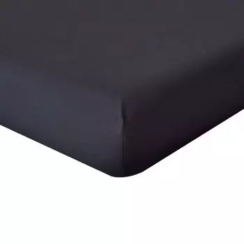 Простынь на подгонке Homescapes Fadendichte 200, 180x1x200 см, черный