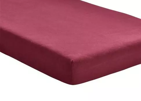 Простынь на подгонке Hometex Premium Textiles Jersey 140-160x200, 160x32x200 см, бордовый