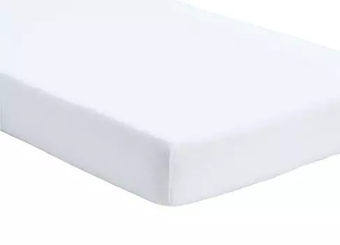 Простынь на подгонке Hometex Premium Textiles Jersey 140-160x200, 160x32x200 см, белый