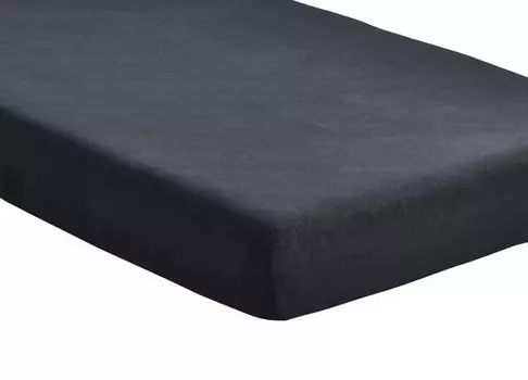 Простынь на подгонке Hometex Premium Textiles Jersey 140-160x200, 160x32x200 см, черный
