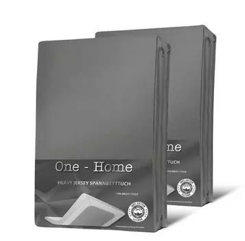 Простынь на подгонке One-Home 90-100x200 cm Heavy, 100x4x200 см, серый