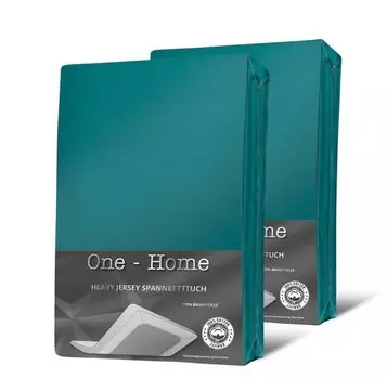 Простынь на подгонке One-Home 90-100x200 cm Heavy, 100x4x200 см цвет petrol