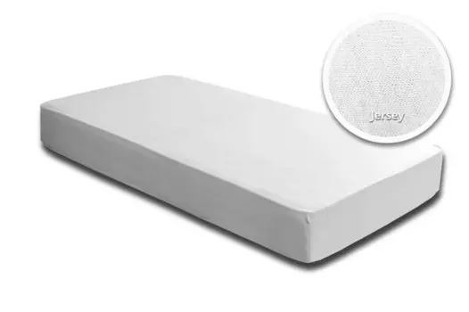 Простынь на подгонке One-Home Jersey wei 120x200 cm, 120x25x200 см, белый