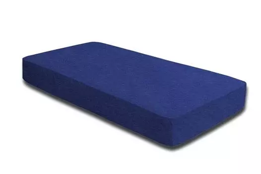 Простынь на подгонке One-Home meliert blau 200x200 cm, 200x4x200 см, синий