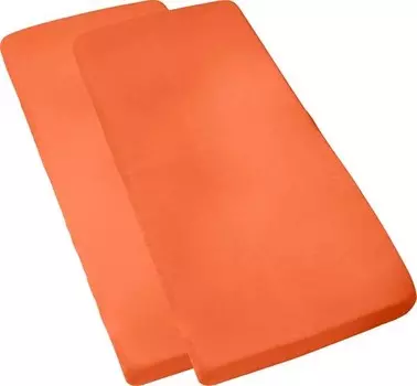 Простынь на подгонке REDBEST 2er-Pack 209150, 70x1x120-140 см, оранжевый
