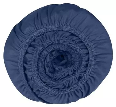 Простынь на подгонке Schiesser Finni, 180x1x200 см, синий