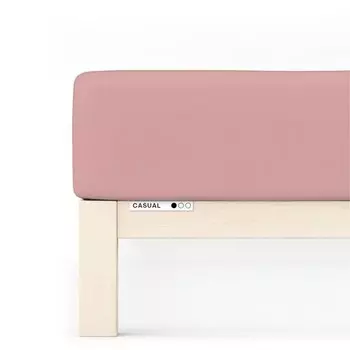 Простынь на подгонке schlafgut Casual, 160x25x200 см цвет purple mid