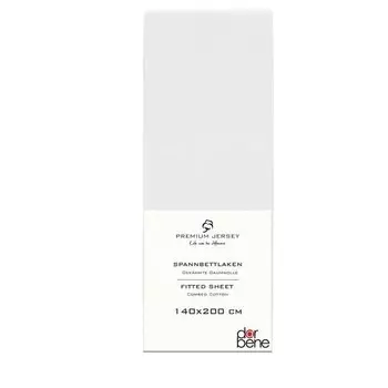 Простынь на резинке 100% хлопок 140х200. Darbene, белый