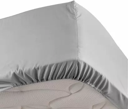 Простынь на резинке 180 х 200 см, розовая Douceur d'interieur