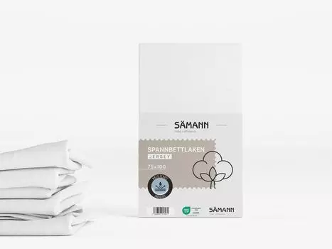 Простынь Smann натяжная 75х100 с влагозащитой белый