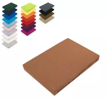 Простынь трикотажная 140 - 160 х 200 см, нуга Sdseetraum