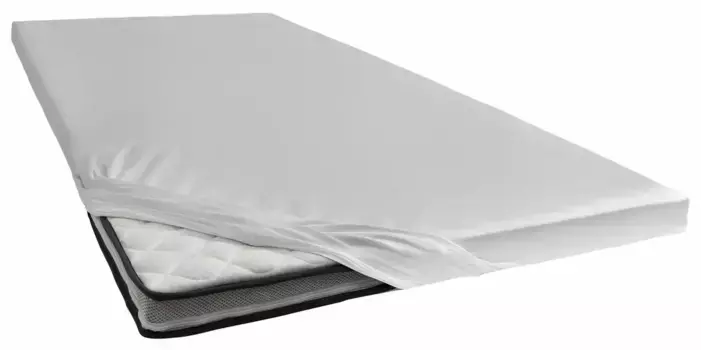 Простынь Золушка "Топпер простыня (до 15 см)", эластичность для гладко застеленной кровати, высотой до 15 см Cinderella 180х200-210 см, 1 шт., светло-серый