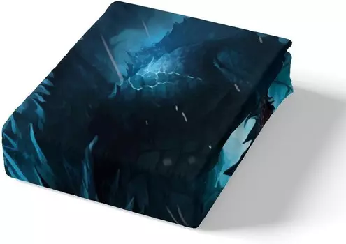 Простыни Feelyou Monster. Простыни с 3D-принтами животных для детей. Комплект постельного белья в стиле монстров для мальчиков и девочек., Black