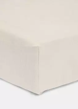 Простыни из чистого хлопка с двойной подгонкой Croff, бежевый