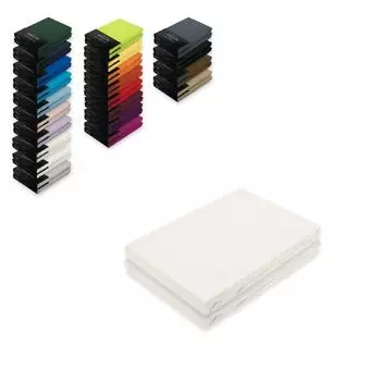 Простыни из джерси, двойная упаковка, 90 - 100 x 200 см, белые Sdseetraum