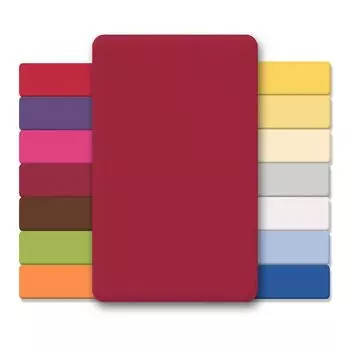 Простыни Lucina Minis 60х120-70х140 бордовый хлопковый трикотаж 130г/м CelinaTex