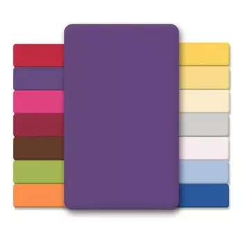 Простыни Lucina Minis 60х120-70х140 фиолетовый хлопковый трикотаж 130г/м CelinaTex