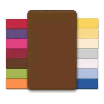 Простыни Lucina Minis 60х120-70х140 шоколадно-коричневые хлопковый трикотаж 130г/м CelinaTex