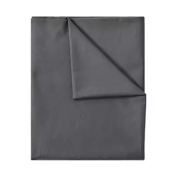 Простыня 100% хлопок без резинки, 240х275 см, антрацитовый серый NatureMark