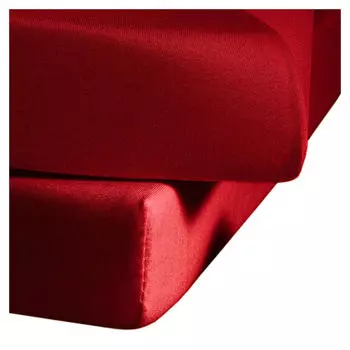 Простыня 100 x 200 mako satin Fleuresse, красный