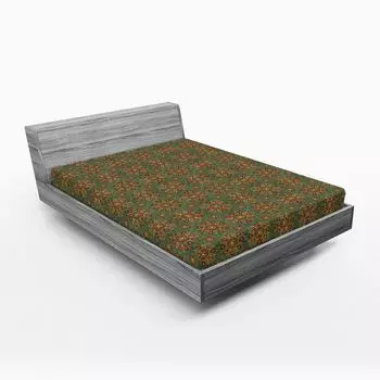 Простыня ABAKUHAUS Mandala на подгонке, сложный цветочный узор, вдохновленный культурой Ближнего Востока, мистический восток, 90 x 190 см, разноцветный