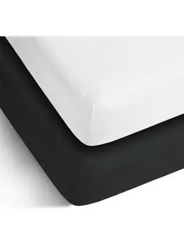 Простыня Aspero, черный/белый