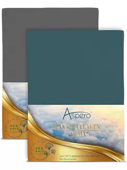 Простыня Aspero, цвет anthrazit/petrol