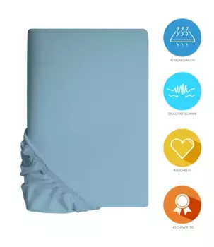 Простыня B&D Textiles, голубой