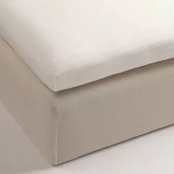 Простыня белая трикотажная 160х200см Mline