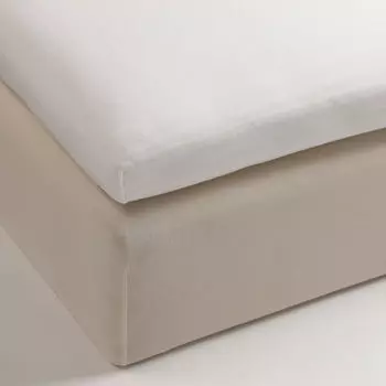 Простыня белая трикотажная 160х200см Mline