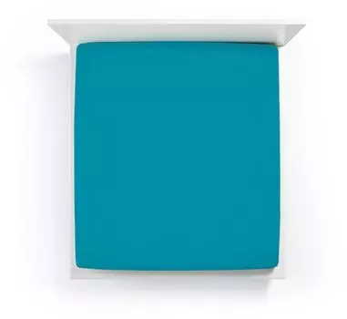 Простыня Bella Donna Jersey Alto для очень высоких матрасов, цвет бирюзовый, размер 90х190-100х220 Formesse