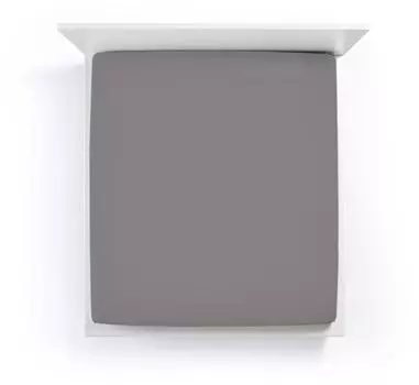 Простыня Bella Gracia La Piccola для топперов ростом до 7-10см цвет светлый антрацит размер 90х210-220 Formesse