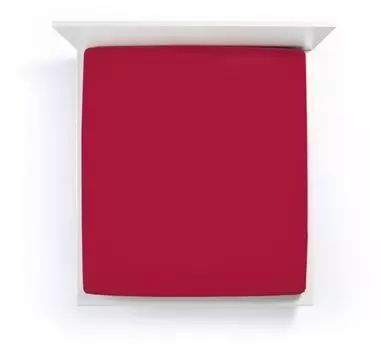 Простыня Bella Gracia La Piccola для топперов ростом до 7-10см цвет карминно-красный размер 200х210-220 Formesse