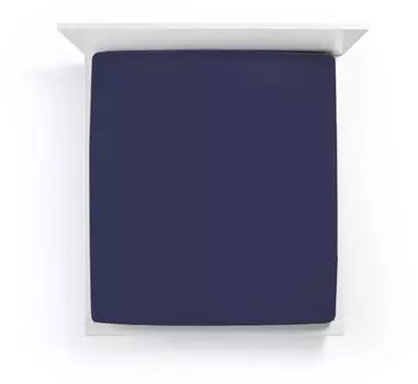 Простыня Bella Gracia La Piccola для топперов ростом до 7-10см цвет темно-синий размер 180х210-220 Formesse
