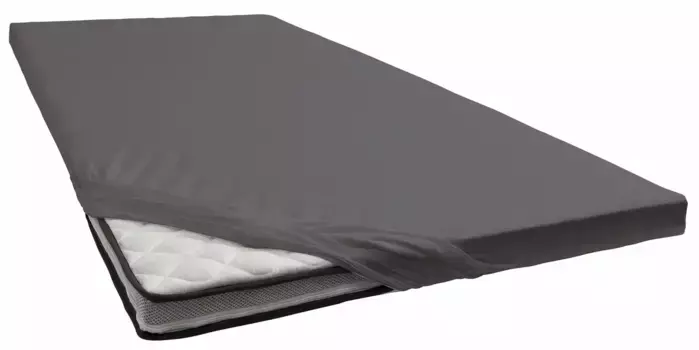 Простыня Bellana Джерси-Эластан из хлопка на резинке 140-160х200-220 см, 1 шт, цвет anthrazit