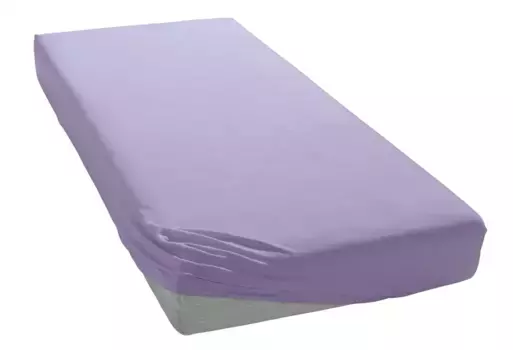 Простыня bellana "Mako-Jersey" хлопковая 90-100х190-200 см, цвет lavendel