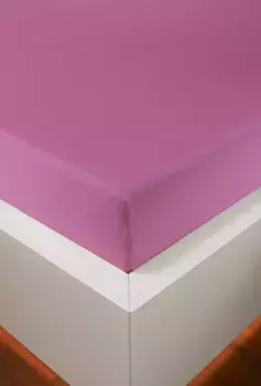 Простыня Bellana на подгонке "размера дыни. 70x140, 90x200, 140x200 или 180x200 см", хлопок, матрасы высотой до 25 см, простыни натяжные потолки и для детей 140-160х200 см, 1 шт., розовый