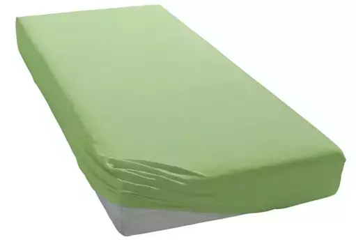 Простыня bellana " Простыня Melon, простыня из 100% хлопка, из трикотажа, для высоты матраса до 25 см, на резинке, дышащая, (1 шт.) 180-200х200 см, 1 шт., цвет moos