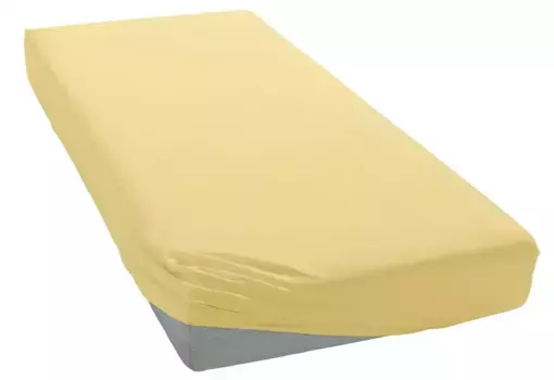 Простыня Bellana Zwirn-Elasthan Deluxe для матрасов высотой до 35 см 180-200х200-220 см, цвет weizen