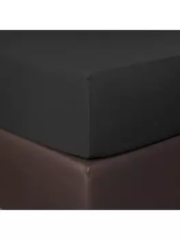 Простыня BettwarenShop Boxspring, черный