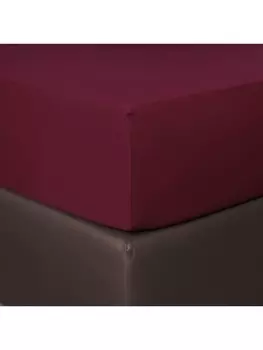 Простыня BettwarenShop Boxspring, цвет burgund