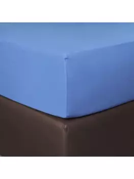 Простыня BettwarenShop Boxspring, цвет stahlblau