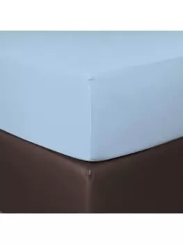 Простыня BettwarenShop Boxspring, голубой