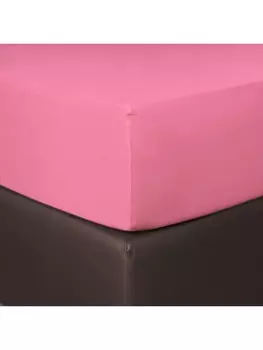 Простыня BettwarenShop Boxspring, розовый