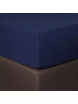 Простыня BettwarenShop Boxspring, синий