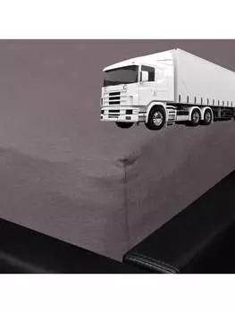 Простыня BettwarenShop, цвет graphit