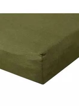 Простыня BettwarenShop, цвет moos