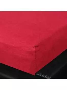 Простыня BettwarenShop, цвет rubin
